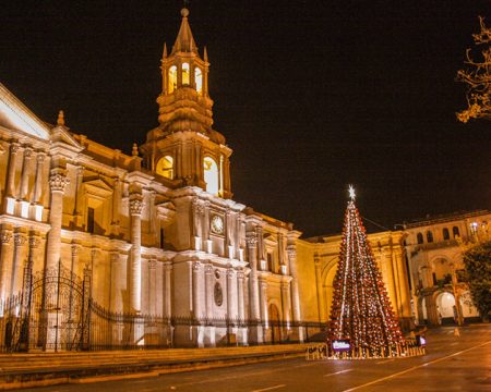  Christmas tree in the Main Square of Cusco.